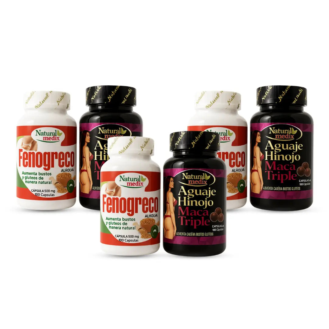 Fenogreco 100 caps + Aguaje Maca Triple 100 Caps