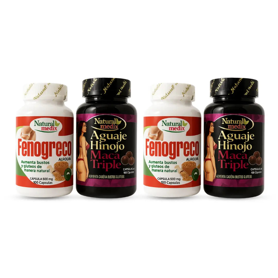 Fenogreco 100 caps + Aguaje Maca Triple 100 Caps
