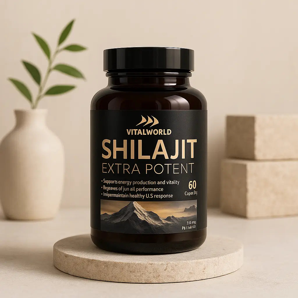 Shilajit Extra potent VitalWorld 60caps Máxima Potencia