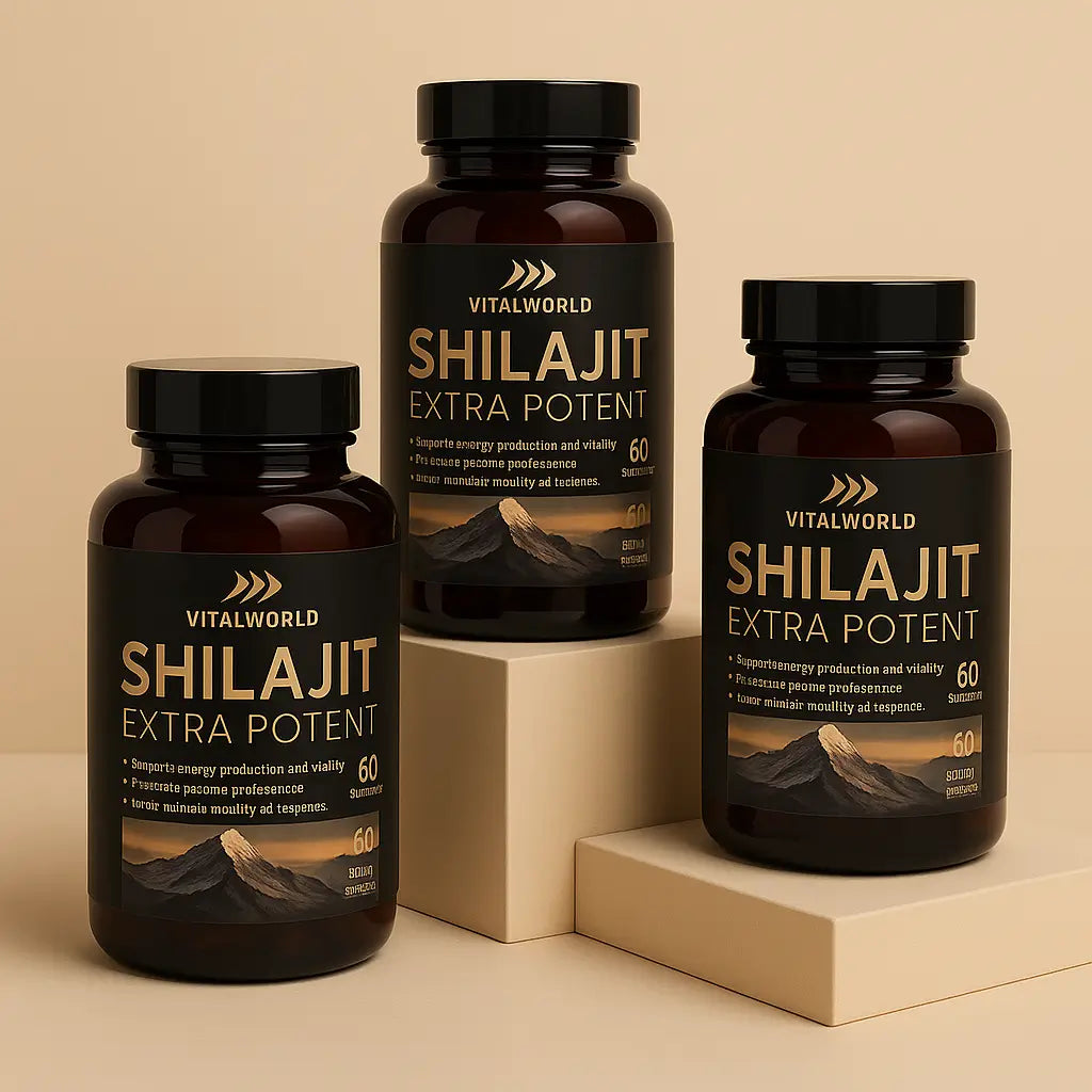 Shilajit Extra potent VitalWorld 60caps Máxima Potencia