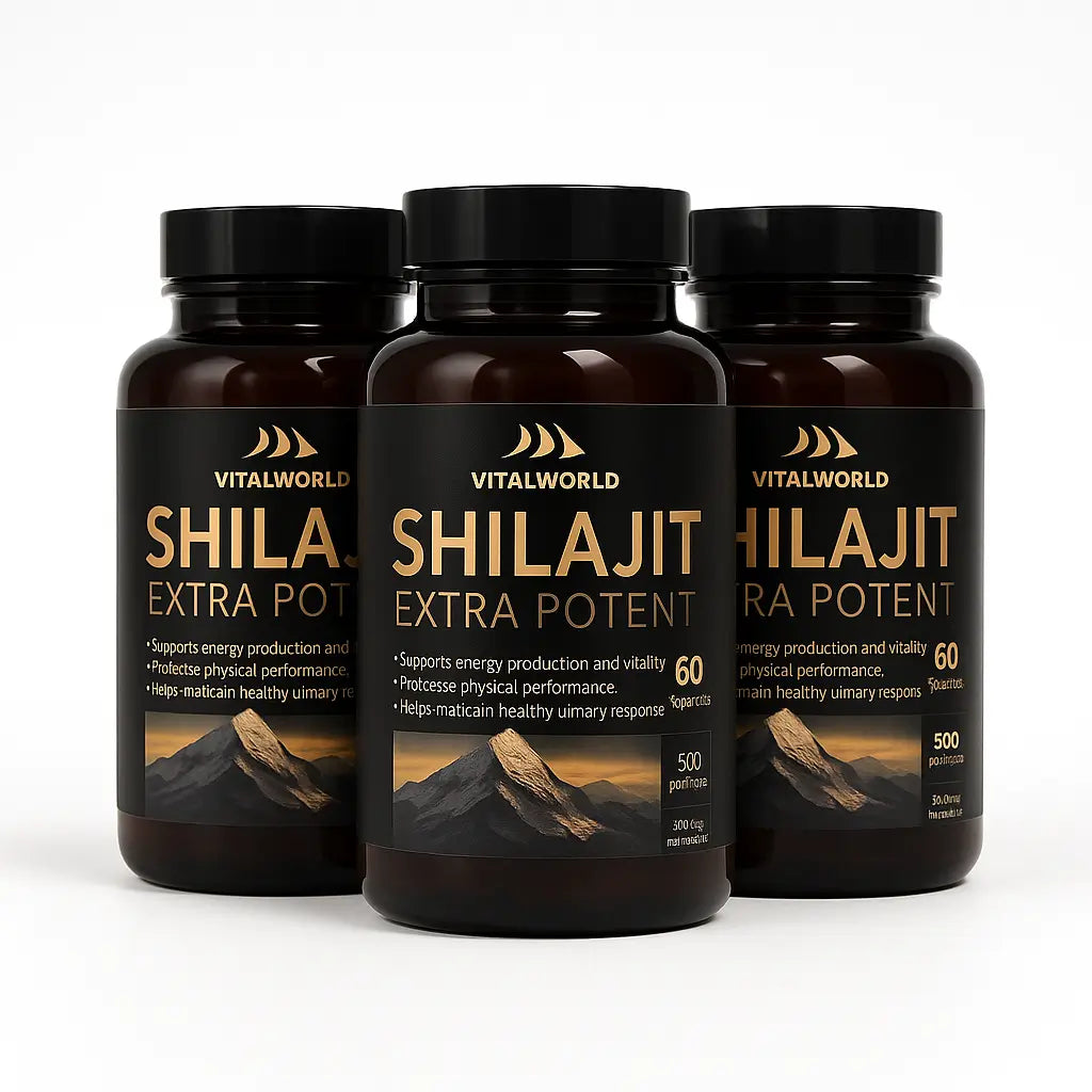 Shilajit Extra potent VitalWorld 60caps Máxima Potencia