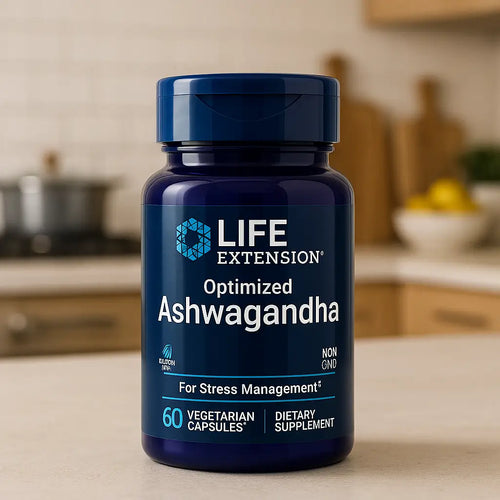 Ashwagandha Life Extension Sensoril 60 Cápsulas Estrés Focus