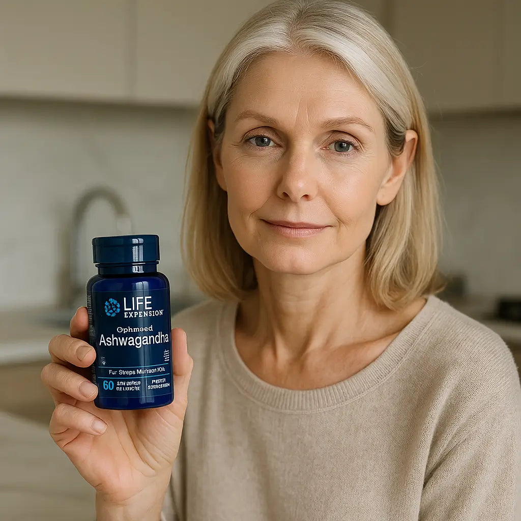 Ashwagandha Life Extension Sensoril 60 Cápsulas Estrés Focus