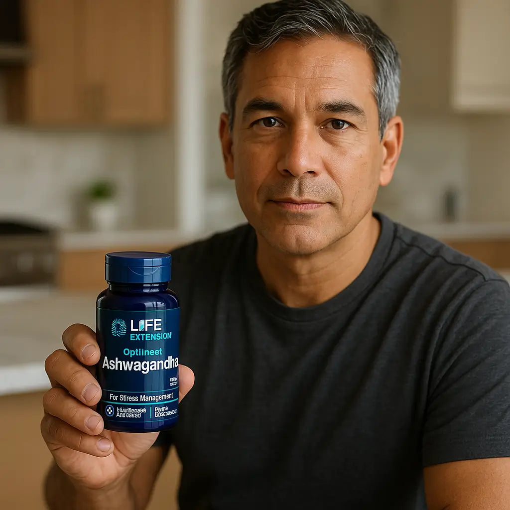 Ashwagandha Life Extension Sensoril 60 Cápsulas Estrés Focus
