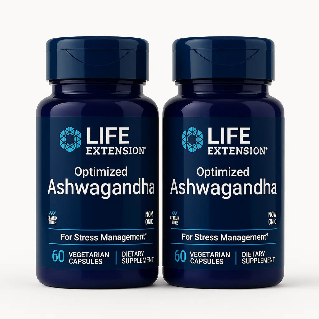 Ashwagandha Life Extension Sensoril 60 Cápsulas Estrés Focus