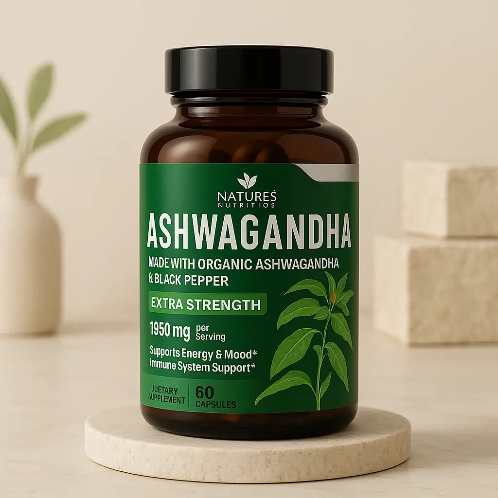 Ashwagandha Natures Nutrition 2100 Mg 60 Capsulas