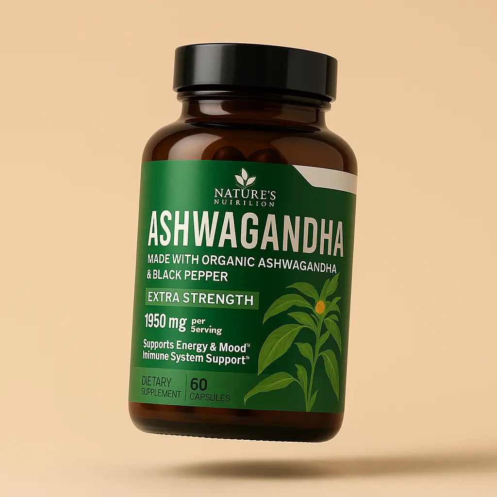 Ashwagandha Natures Nutrition 2100 Mg 60 Capsulas