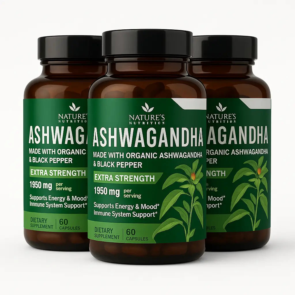 Ashwagandha Natures Nutrition 2100 Mg 60 Capsulas