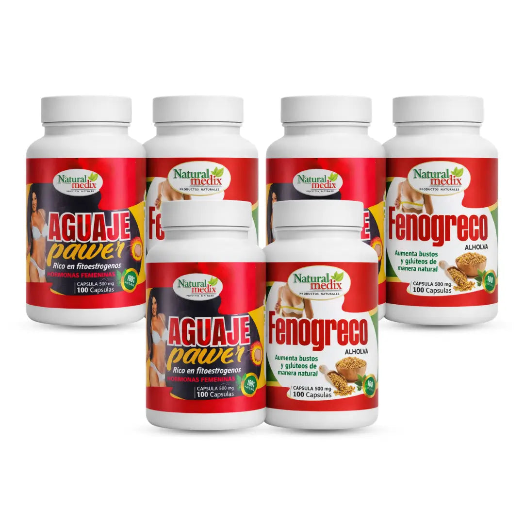 Fenogreco 100 caps + Aguaje Pawer 100 caps