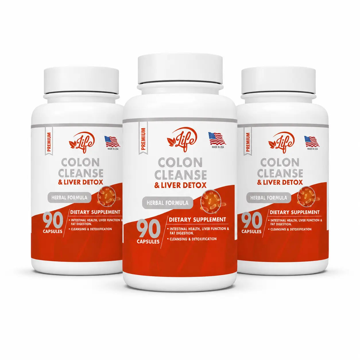 Colon Cleanse & Liver Detox Life 90 cápsulas