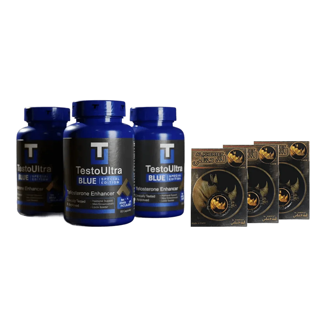 Testo Ultra Blue + Retardante Rhino - 3 Combos