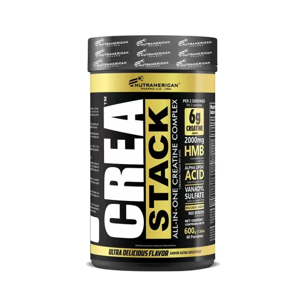 Creatina Crea Stack Incrementa fuerza y resistencia