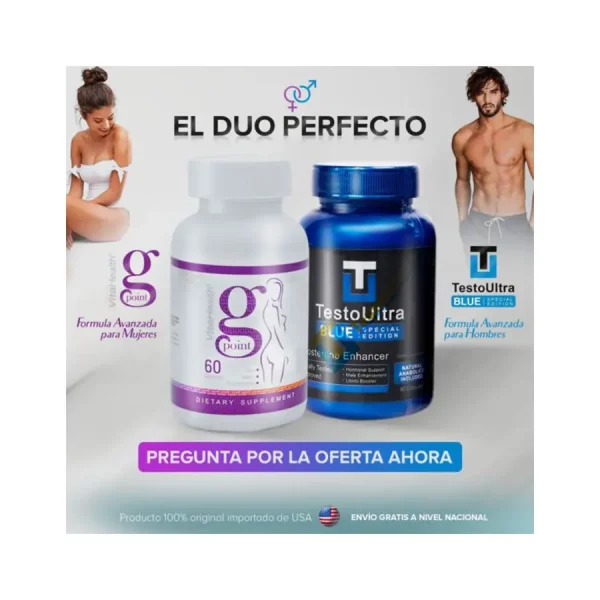 Combo Testo Ultra Blue + Potenciador Femenino Punto G + 1 Obsequio oferta