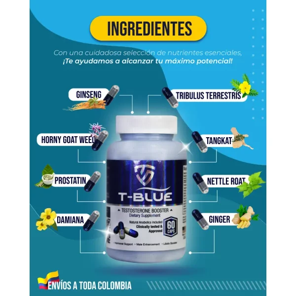 T BLUE Ingredientes