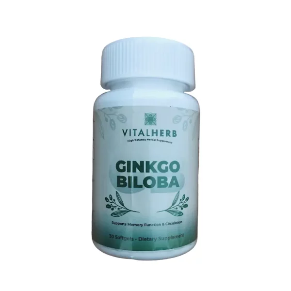 Ginkgo Biloba VitalHerb 30 Capsulas Blandas