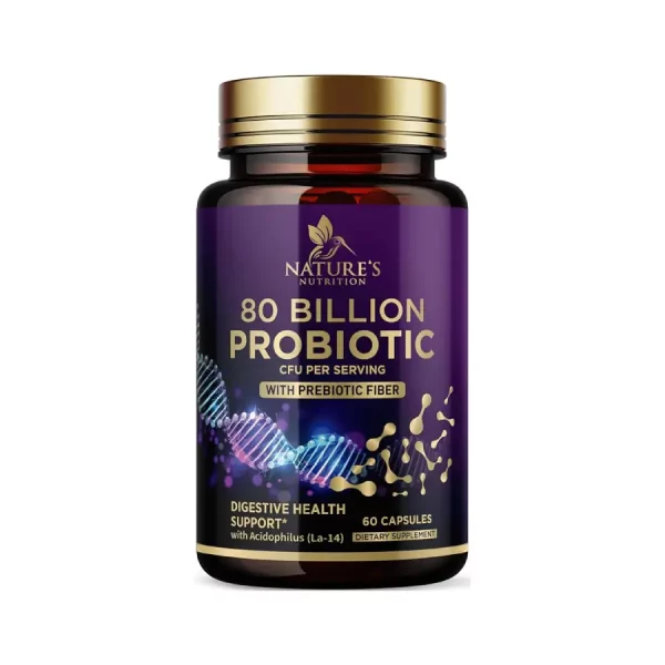 Probioticos Nature's Nutrition 80mil Millones 60 Caps