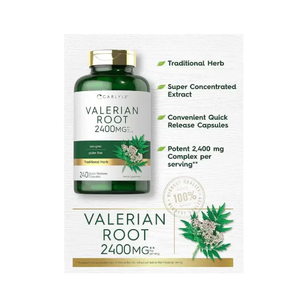 Raiz de Valeriana Carlyle Efecto Calmante Natural