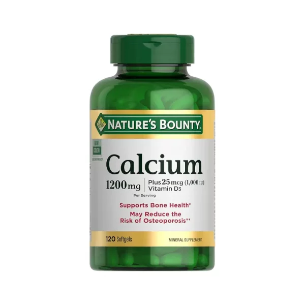 Calcio Natures Bounty 1200 MG 120 Capsulas Blandas