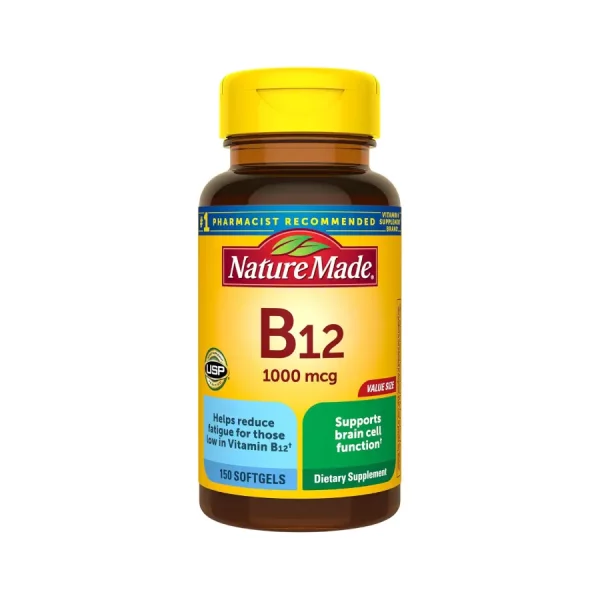 Vitamina B12 Nature Made 1000MCG 150 Capsulas Blandas