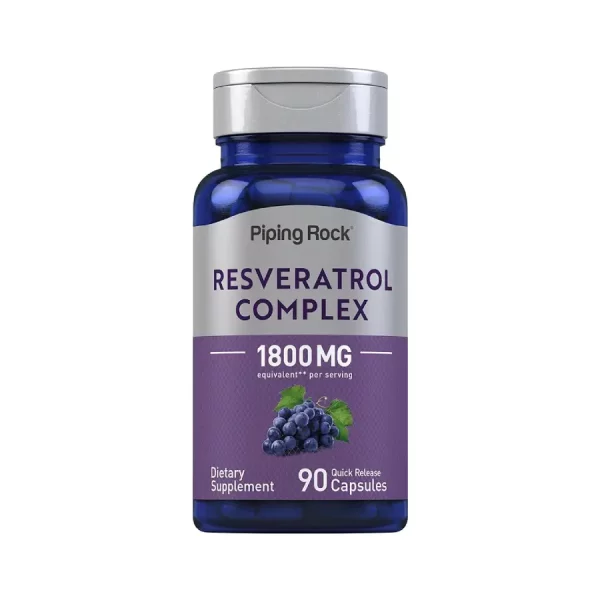 Resveratrol Piping Rock 1800 MG 90 Capsulas