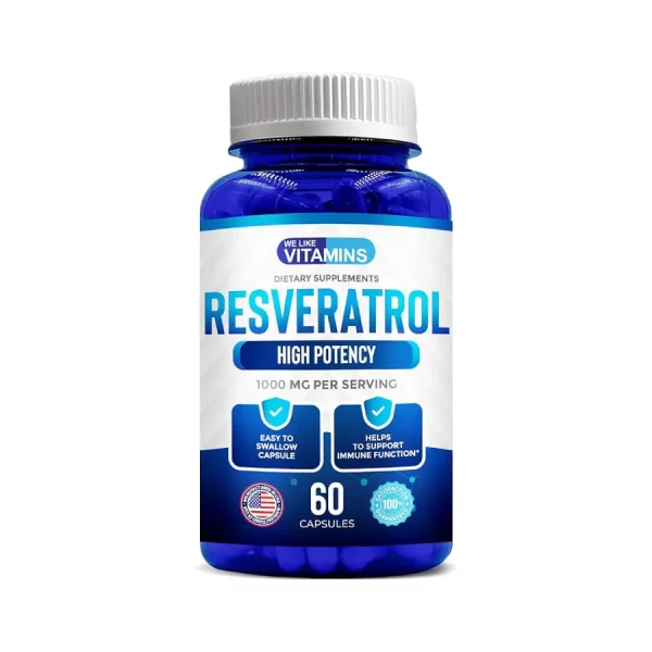 Resveratrol We Like Vitamins 1000 MG 60 Capsulas