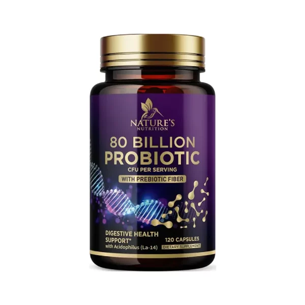 Probioticos Nature's Nutrition 80mil Millones 120 Caps